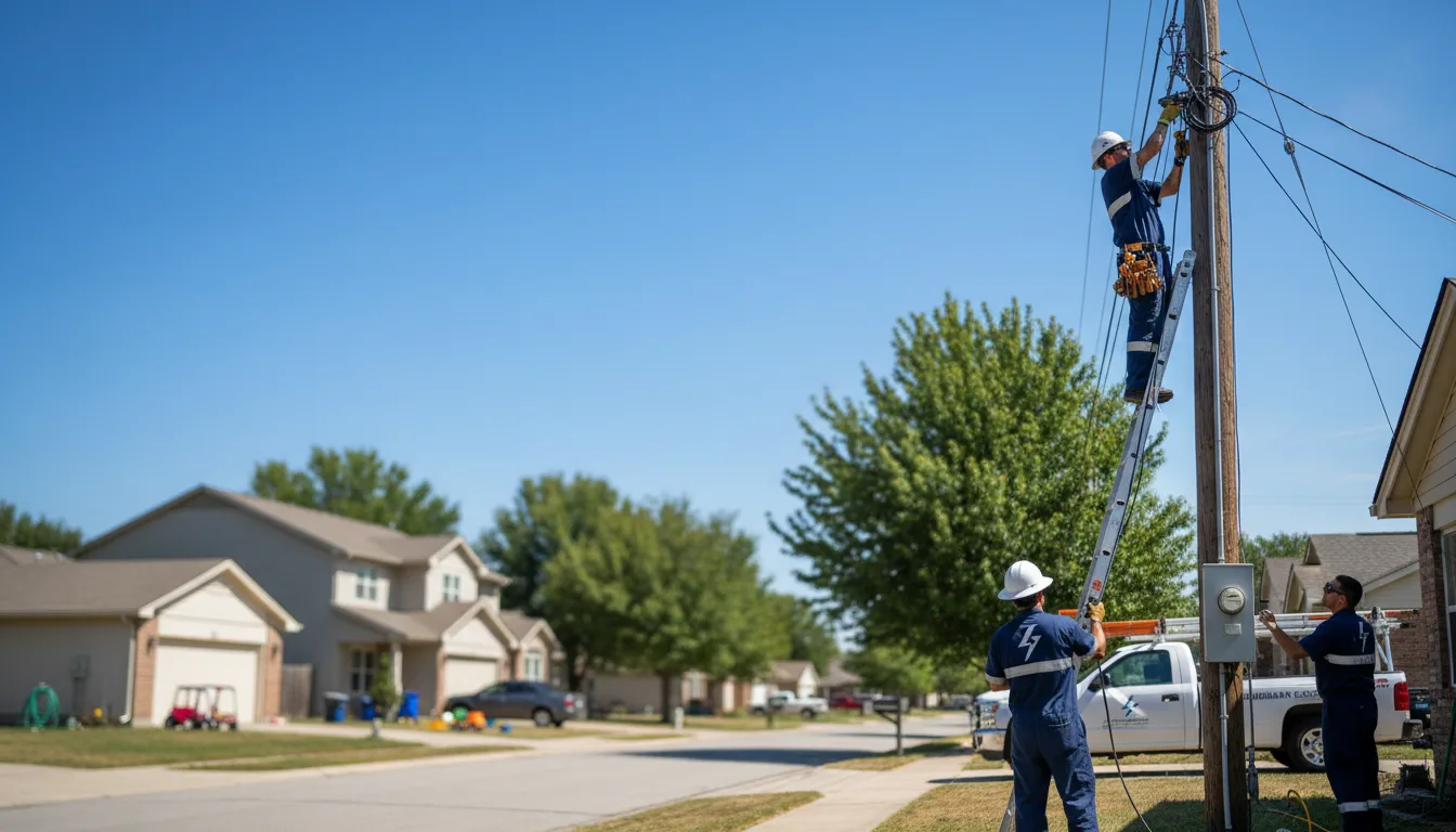 Residential electrician providing installation services in Eastman, WI